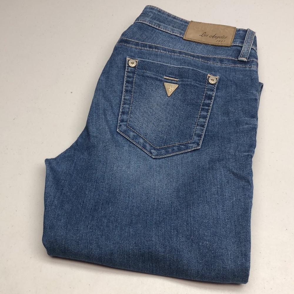 VINTAGE GUESS LOS ANGELES POWER ULTRA SKINNY JEANS 29x29 🔻